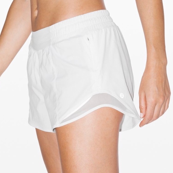 lululemon athletica Pants - Lululemon Hotty Hot Short II *Long 4” White